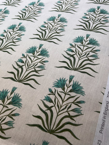 Designer Lily Fabric | Colour: Malachite